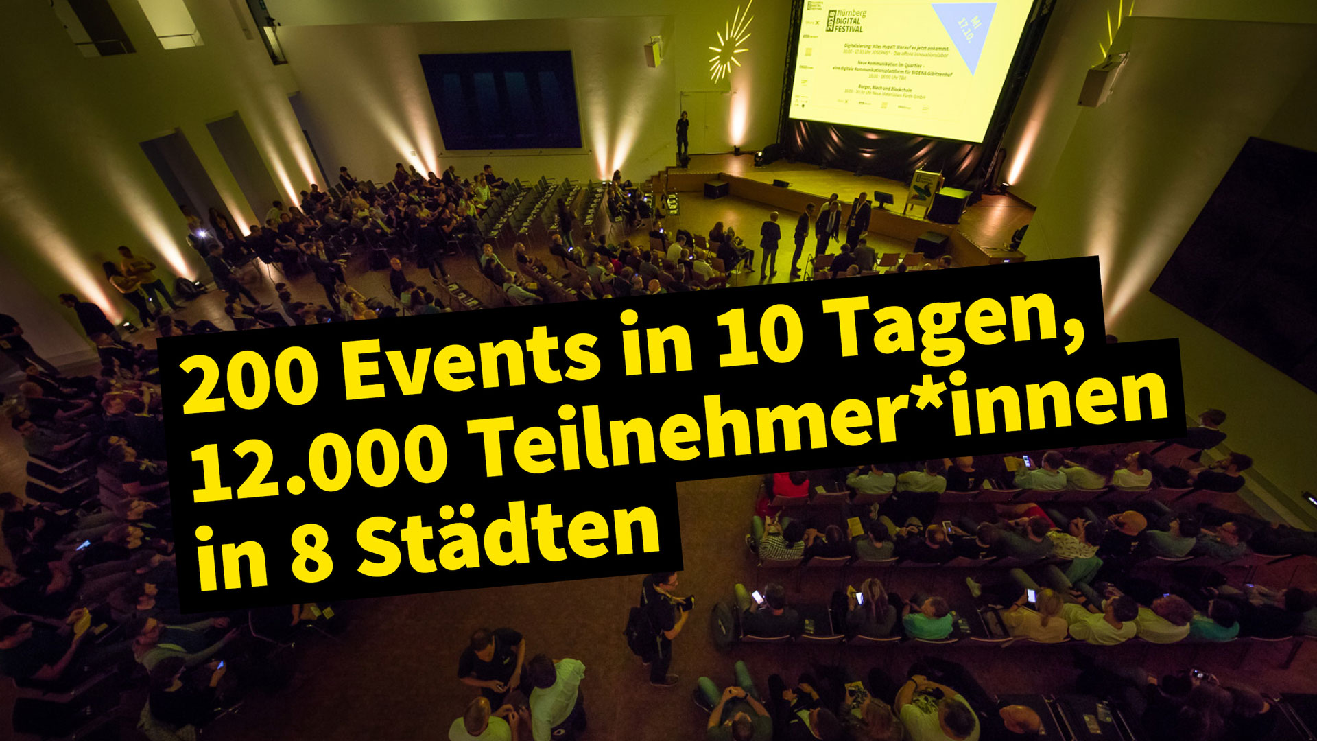 200 Events in 10 Tagen, 12.000 Teilnehmer in 8 Städten
